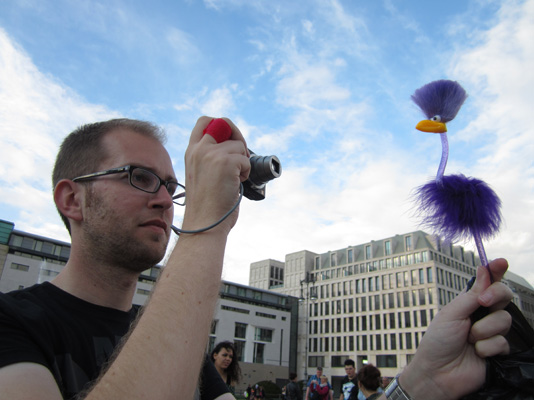 Matthias beim Mingofieren