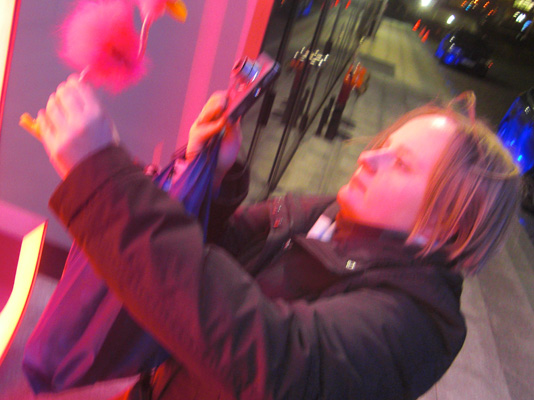 Steffi beim Mingofieren