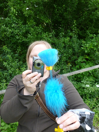 Steffi beim Mingofieren